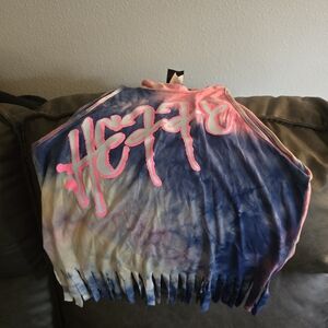 Fringe tie die tank top